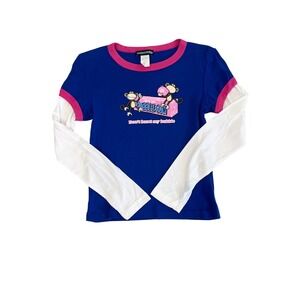 Vintage Bobby Jack Bubble Gum Monkey Ringer Tee Y2K Girls Large Fits Women XS